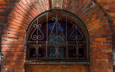 Dekoratives Eisenfenster