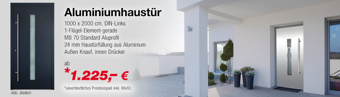 Aluminiumhaustür mit Preis von Fenster24.de