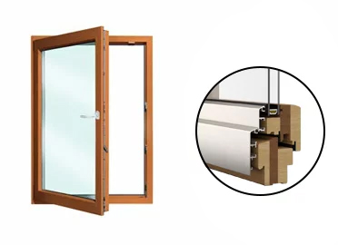 Isolierglasfenster aus Holz-Alu konfigurieren