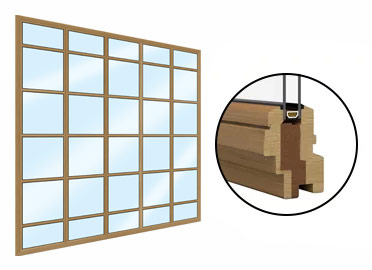 Industrie- und Loftfenster aus Holz konfigurieren