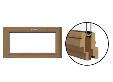 Kellerfenster aus Holz konfigurieren