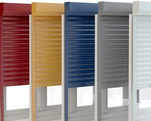 Rollladen in verschiedenen Farben